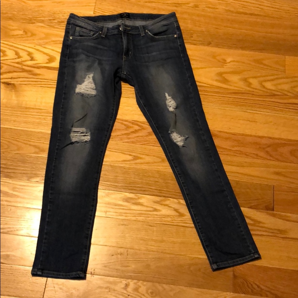 Just black ripped jeans